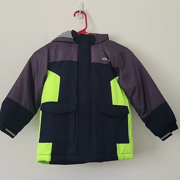 OshKosh B'Gosh Boys' Ski Jacket and Snowbib Snowsuit Set Size 5 - Picture 3 of 14